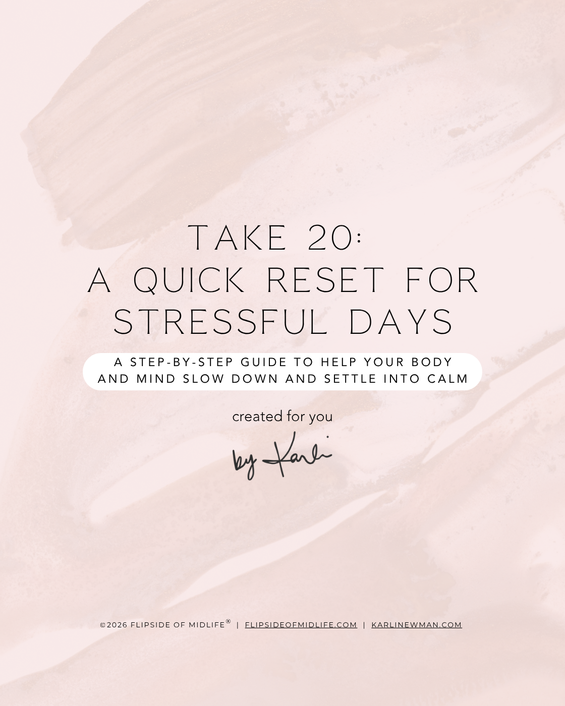 Take 20:  A Quick Reset for Stressful Days