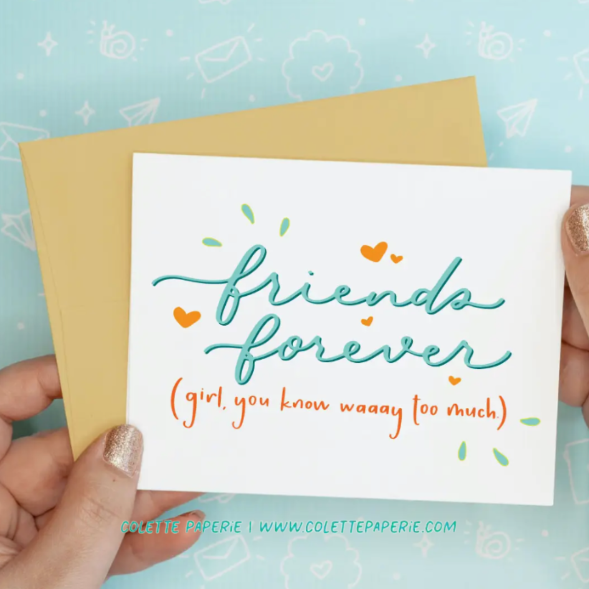 Friends Forever Funny Recycled Greeting Card-2.png