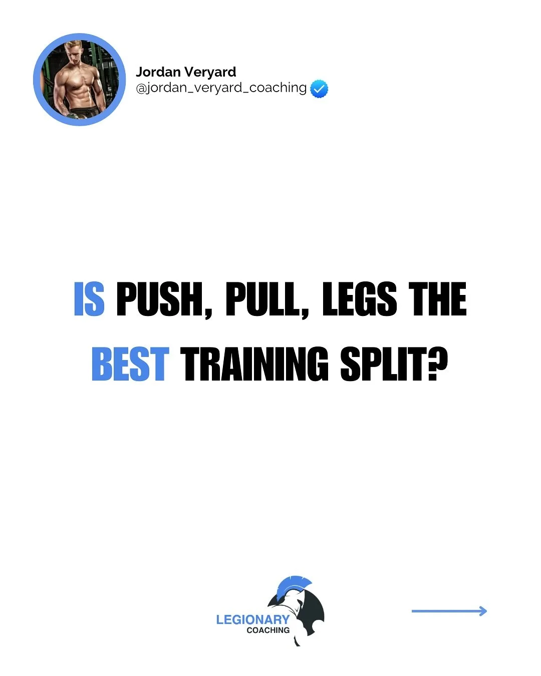 Is push, pull, legs the best split?

There are many different training splits and each one can be adjusted to:

✅ what your goals are
✅ Your time commitments
✅ Training capabilities, injuries etc

Don&rsquo;t follow what everyone else is doing, focus