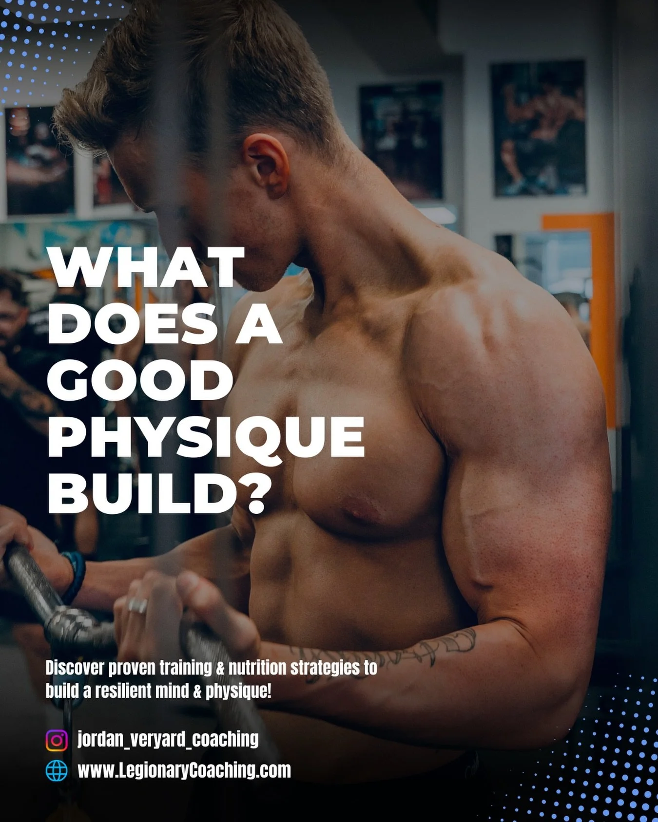 What does a good physique build?

Building a physique doesn&rsquo;t just make you look good but it builds confidence and discipline.

When you train and take weight loss, muscle building or sports performance seriously it builds character, makes you 