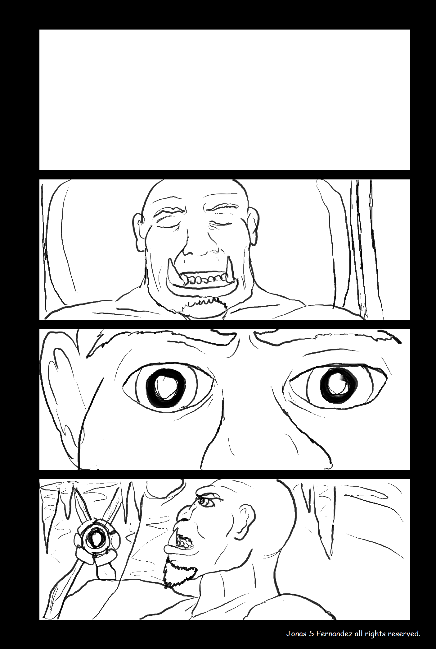 JSF Dragonflame Wars The Harbinger Page 1.png