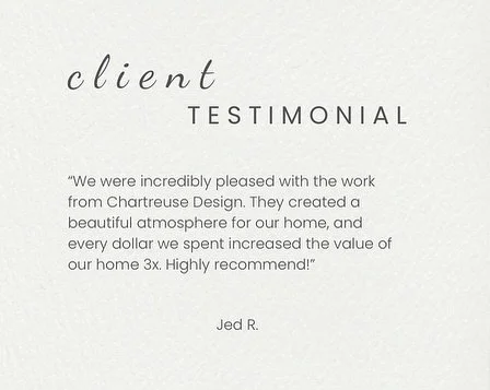Happy clients, happy designers. We so enjoyed working with this family. We are blessed to have such great working relationships - truly. Thank you 🤍

#clienttestimonials 

Interior design, Chaple Hill designers, NC designers, triangle NC designers