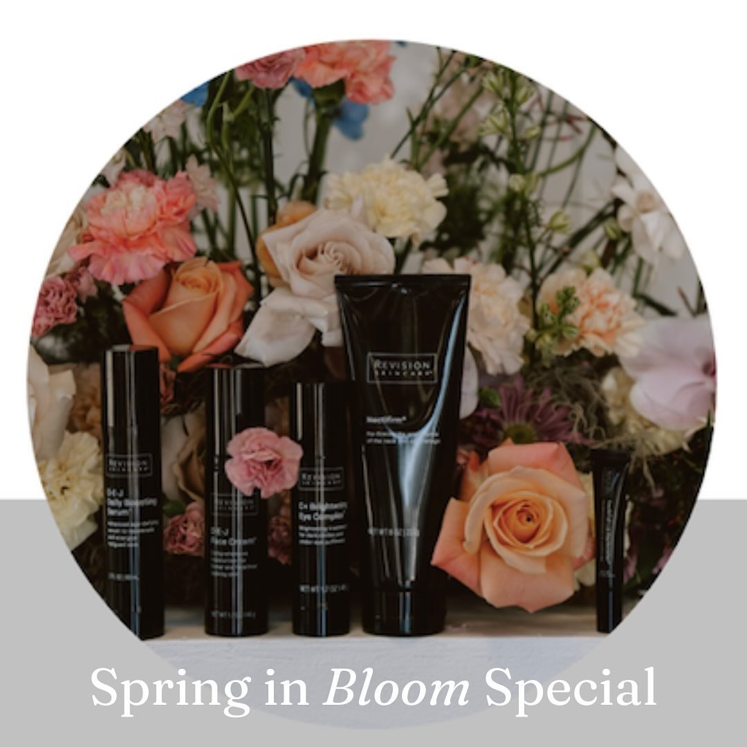 💐Spring in Bloom! To celebrate the arrival of spring we&rsquo;re offering a special discount on all in office and online Revision Skincare products.💐

Shop in office or on our website using the code &ldquo;SPRING25&rdquo; to receive a 25% discount 
