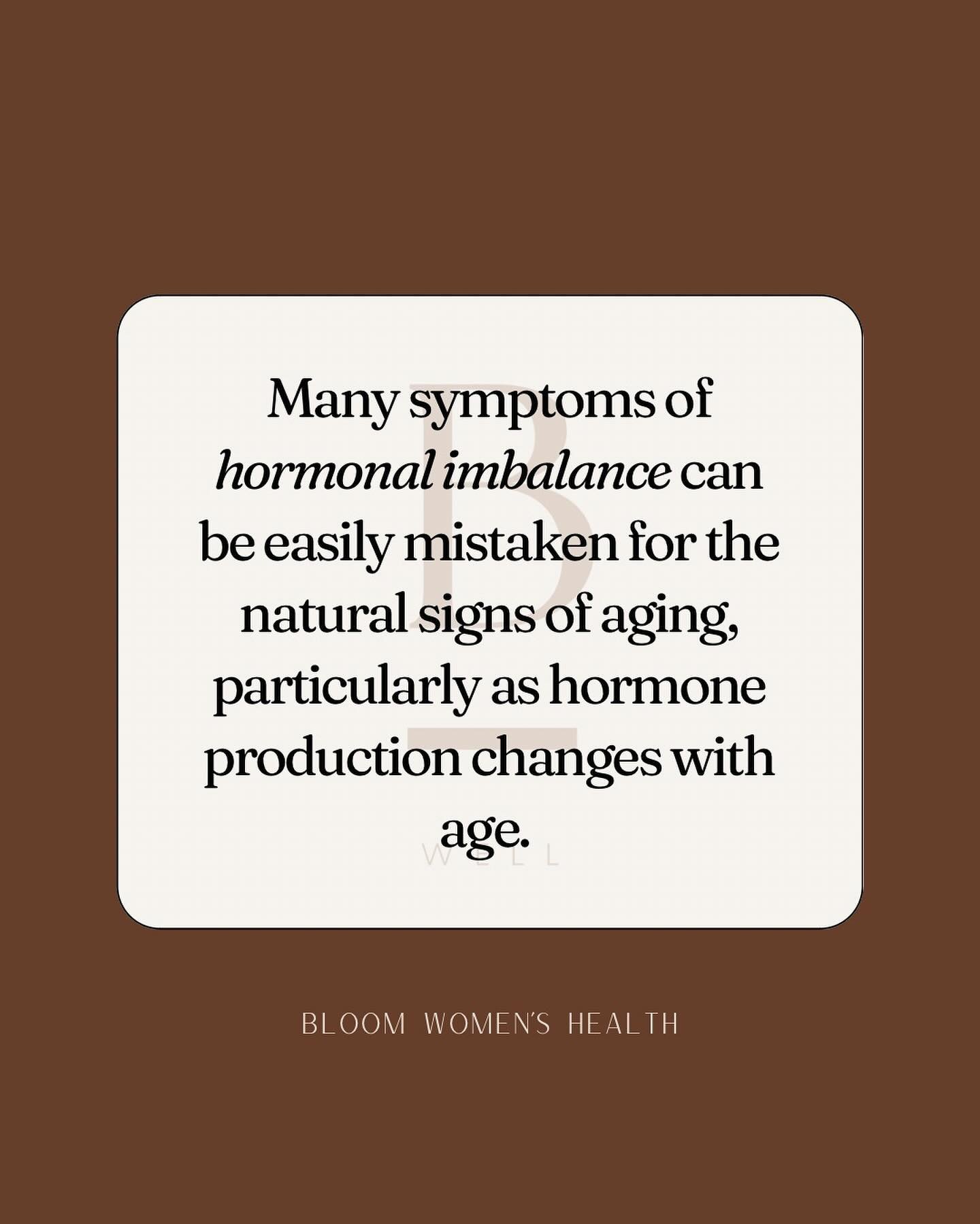 Are you experiencing difficulty concentrating, feeling tired all the time, muscle weakness, or hair thinning? These hidden signs could be symptoms of hormonal imbalance. 

At Bloom Women&rsquo;s Health, we specialize in getting to the root cause of y