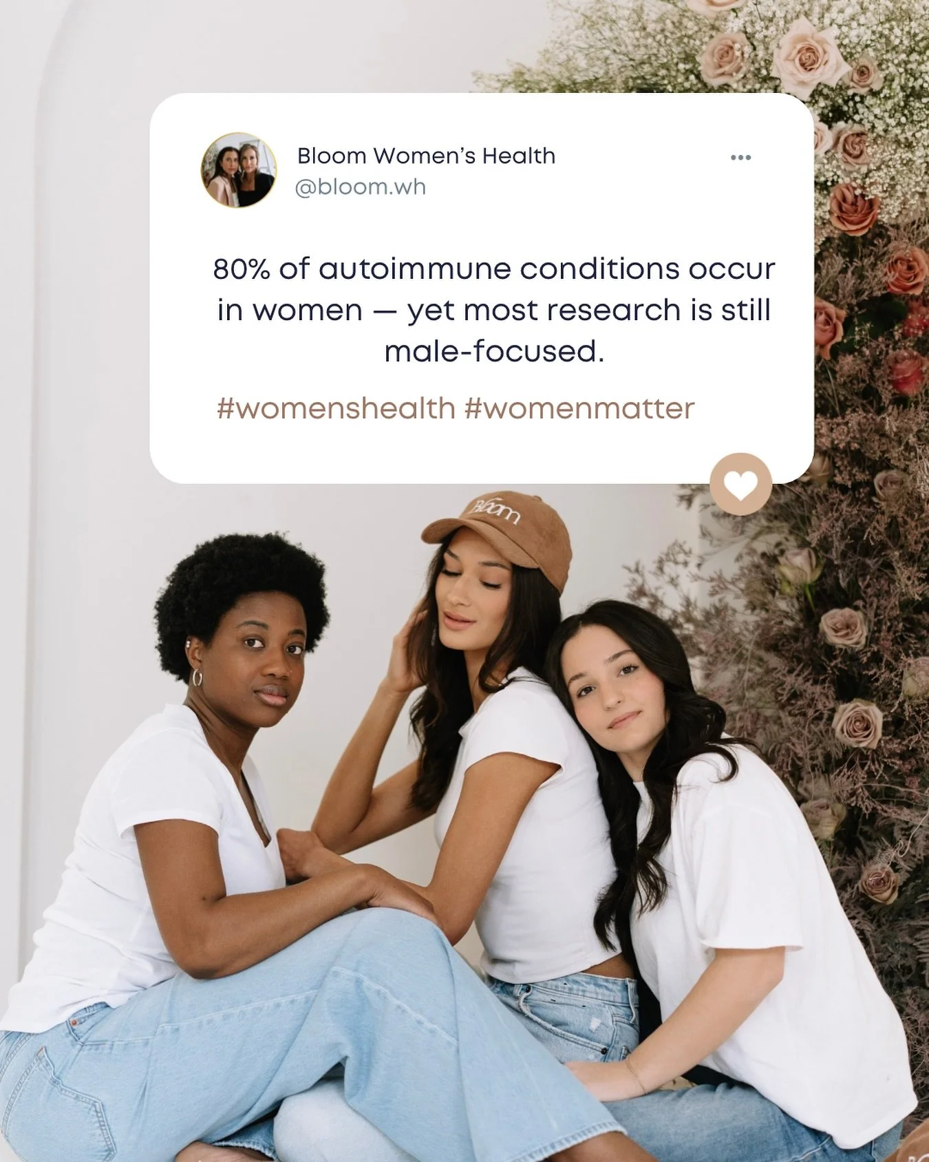 ✨ Did you know? 80% of autoimmune disease cases are in women&mdash;yet most medical research is still male-focused.

This gap leaves women underserved, overlooked, and without the answers they deserve. At Bloom Women&rsquo;s Health, we&rsquo;re here 