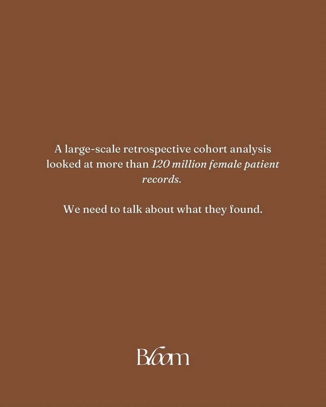 For years, women were told to avoid hormone therapy.
Now the data says otherwise.

💥 A new study analyzing over 120 million women&rsquo;s health records found that starting estrogen therapy during perimenopause&mdash;not years after&mdash;was linked