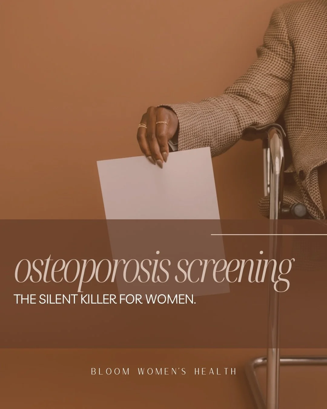 Osteoporosis is often called &ldquo;the silent disease&rdquo; for a reason.
You don&rsquo;t feel bone loss happening&mdash;until a fracture changes everything.

While many guidelines start screening at 65, bone decline often begins decades earlier, e