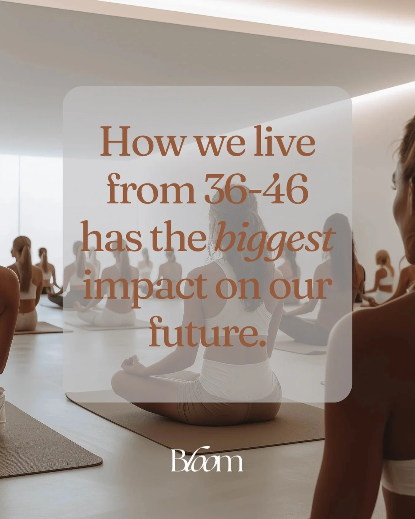 How you live in your 30s and 40s isn&rsquo;t just about now &mdash; it&rsquo;s programming your 50s, 60s, and beyond.

This is the decade of:
&bull; building (or losing) muscle
&bull; protecting bone density
&bull; optimizing hormones
&bull; lowering