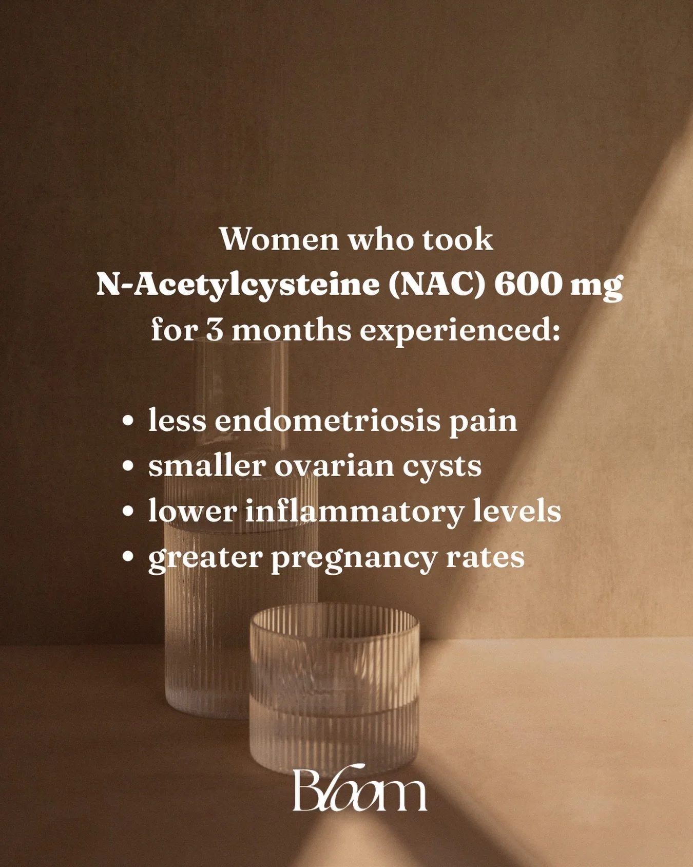 If you&rsquo;ve been navigating symptoms of endometriosis, you know how exhausting it can feel to constantly search for answers that actually move the needle. 

One of the most studied (and often overlooked) tools?
N-Acetylcysteine ✨

NAC works by su