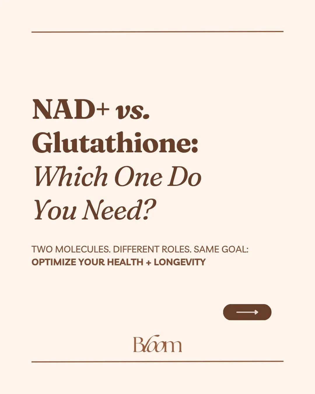 NAD+ vs Glutathione&hellip; which one do you need?

The answer: both.

NAD+ fuels your cells&mdash;supporting energy, metabolism, and healthy aging.
Glutathione protects your cells&mdash;reducing oxidative stress and supporting detoxification.

They 