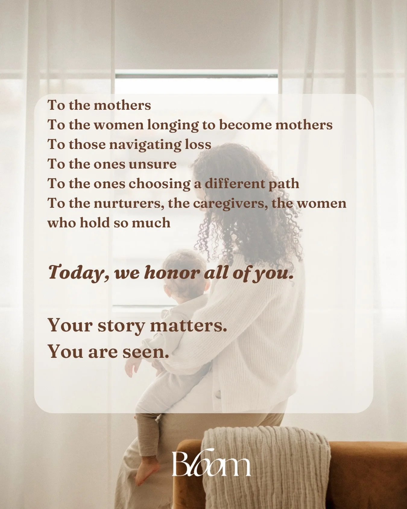 Mother&rsquo;s Day can hold joy, gratitude, longing, grief, love, hope&hellip; and sometimes all of it at once. 🤍

Today we honor every version of motherhood.
The mothers.
The women waiting and hoping.
The ones navigating loss.
The ones questioning 