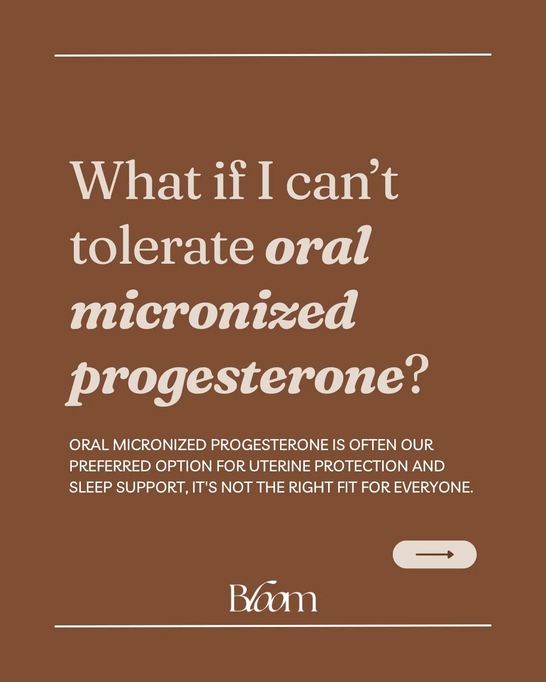 Can&rsquo;t tolerate oral progesterone?

You&rsquo;re not alone.

While oral micronized progesterone is often our preferred option because of its benefits for sleep and its bioidentical structure, some women simply don&rsquo;t feel their best on it.
