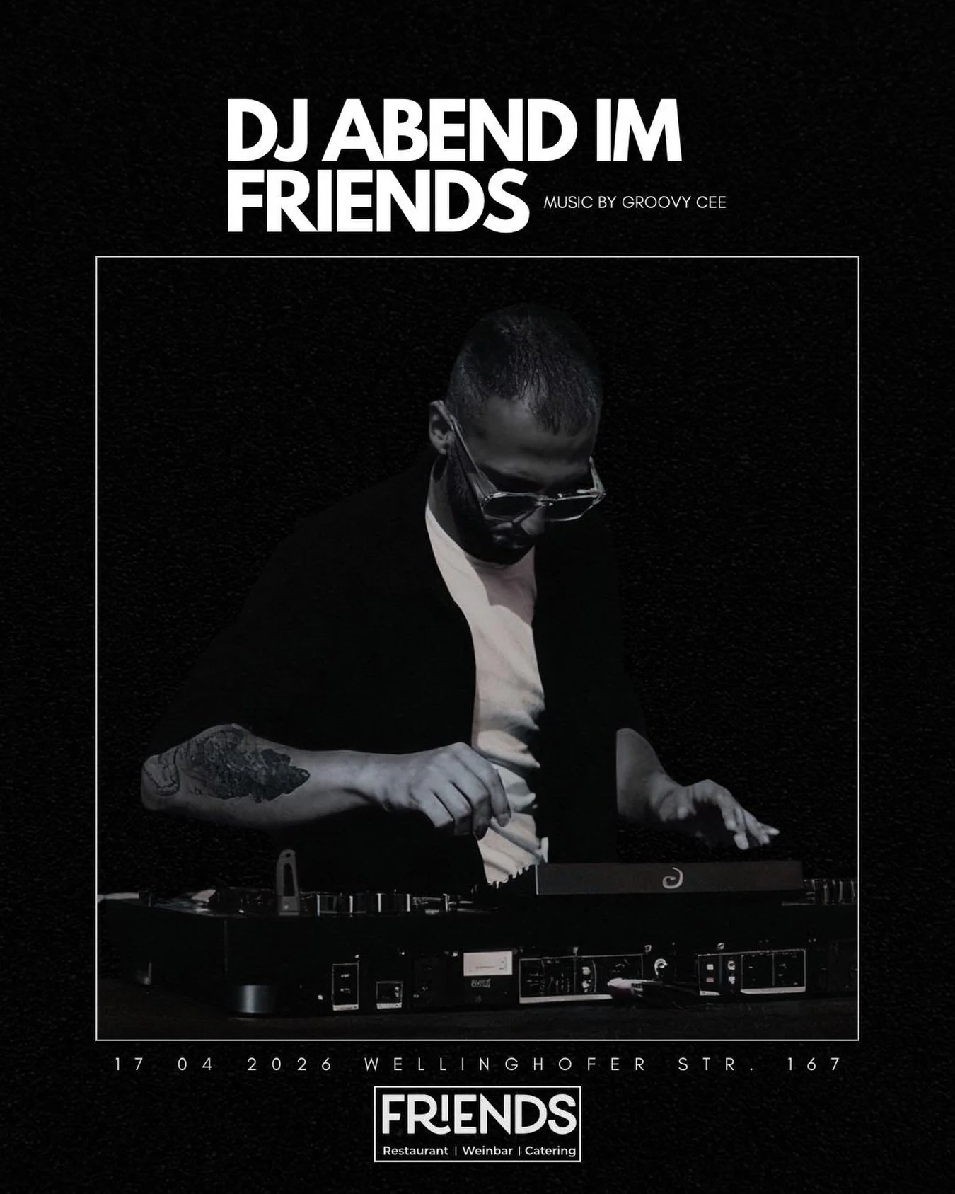 🎧✨ Am 17.04. ist es endlich soweit &ndash; unser erster DJ-Abend mit @can.koerner im Friends! ✨🎧 

Ab 18 Uhr starten wir gemeinsam in einen unvergesslichen Abend voller guter Beats, entspannter Vibes und cooler Drinks 🍹🔥 
👉 Einlass ist bereits a