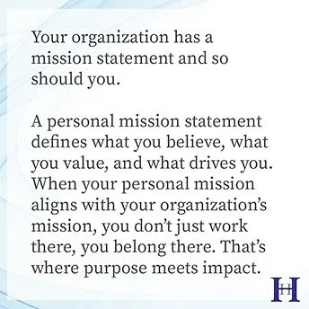 🎯 Your Workplace Has a Mission Statement. So Should You.

Every organization has a mission; to serve, to innovate, to make a difference. But what about you?

Your personal mission statement can be words designing your compass. It&rsquo;s what guides