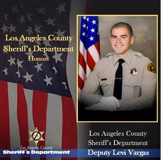 💙 Honoring Deputy Levi Vargas 💙

This weekend, we lost a partner, Los Angeles County Sheriff&rsquo;s Deputy Levi Vargas&mdash;while participating in the annual Baker to Vegas relay race. A moment that represents camaraderie, endurance, and pride in