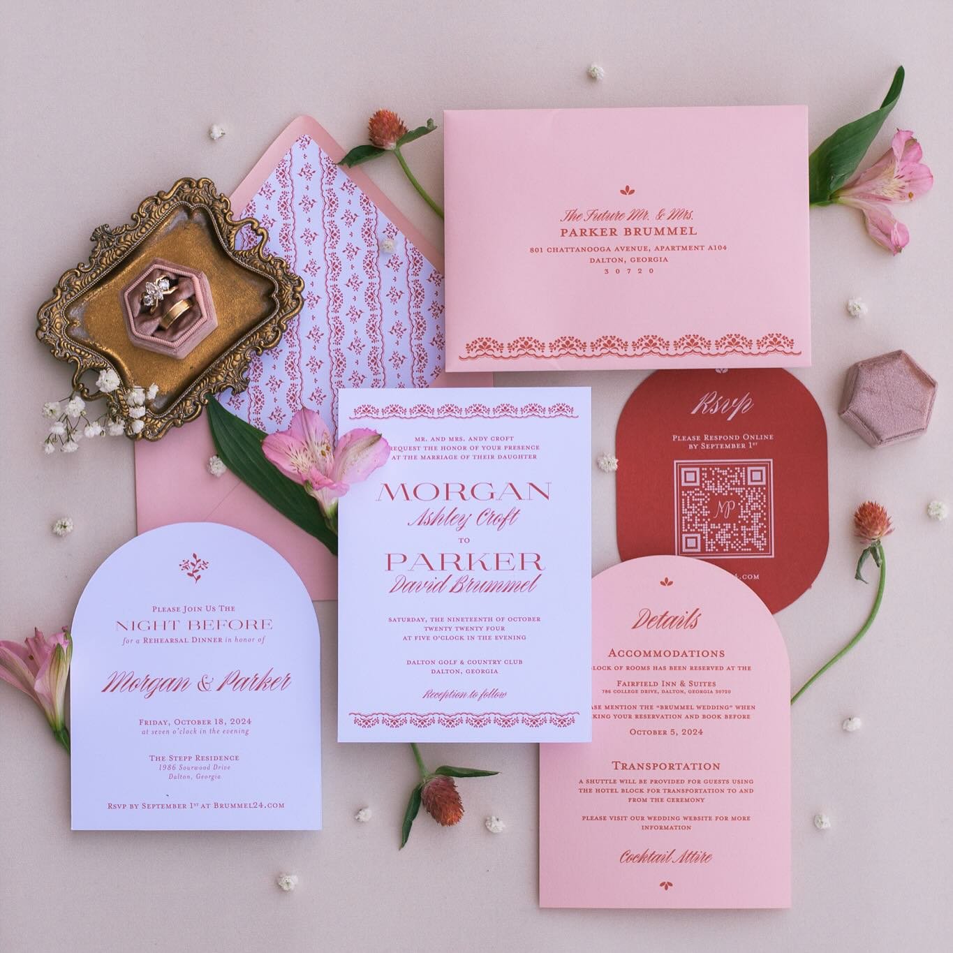 maybe i'm biased, but this is my favorite invitation suite ever 🧡🌸 

#wedding #invitations #weddinginvitations #custominvitationdesigner #chattanooga #dalton #northgeorgia #weddingstationery #fallwedding