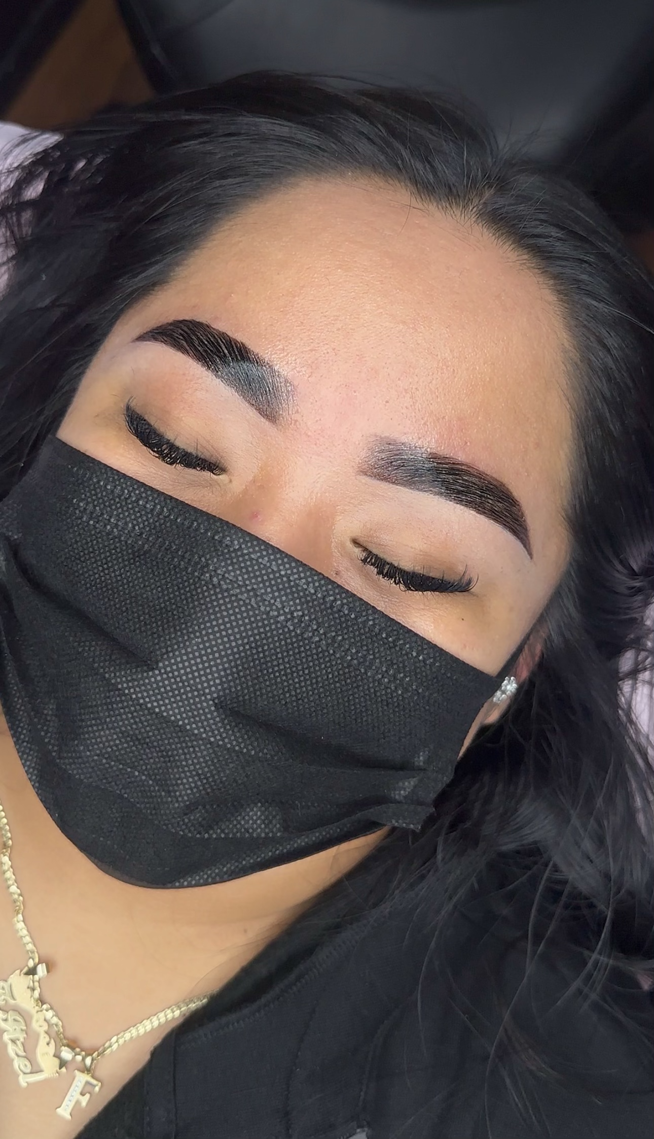 Eyebrow Thread, Hybrid Stain and Lamination