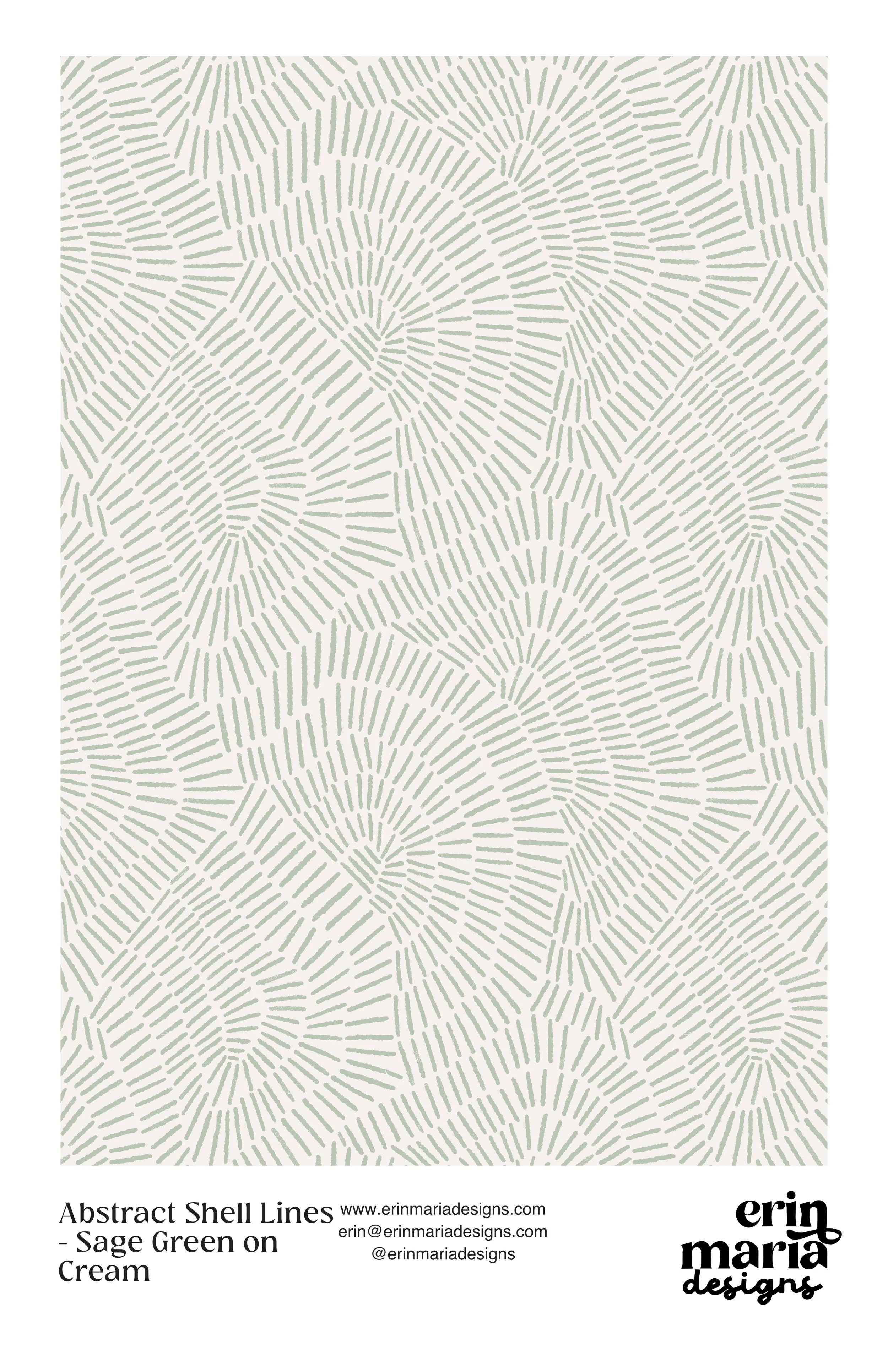 abstract shell lines-greenoncream.jpg