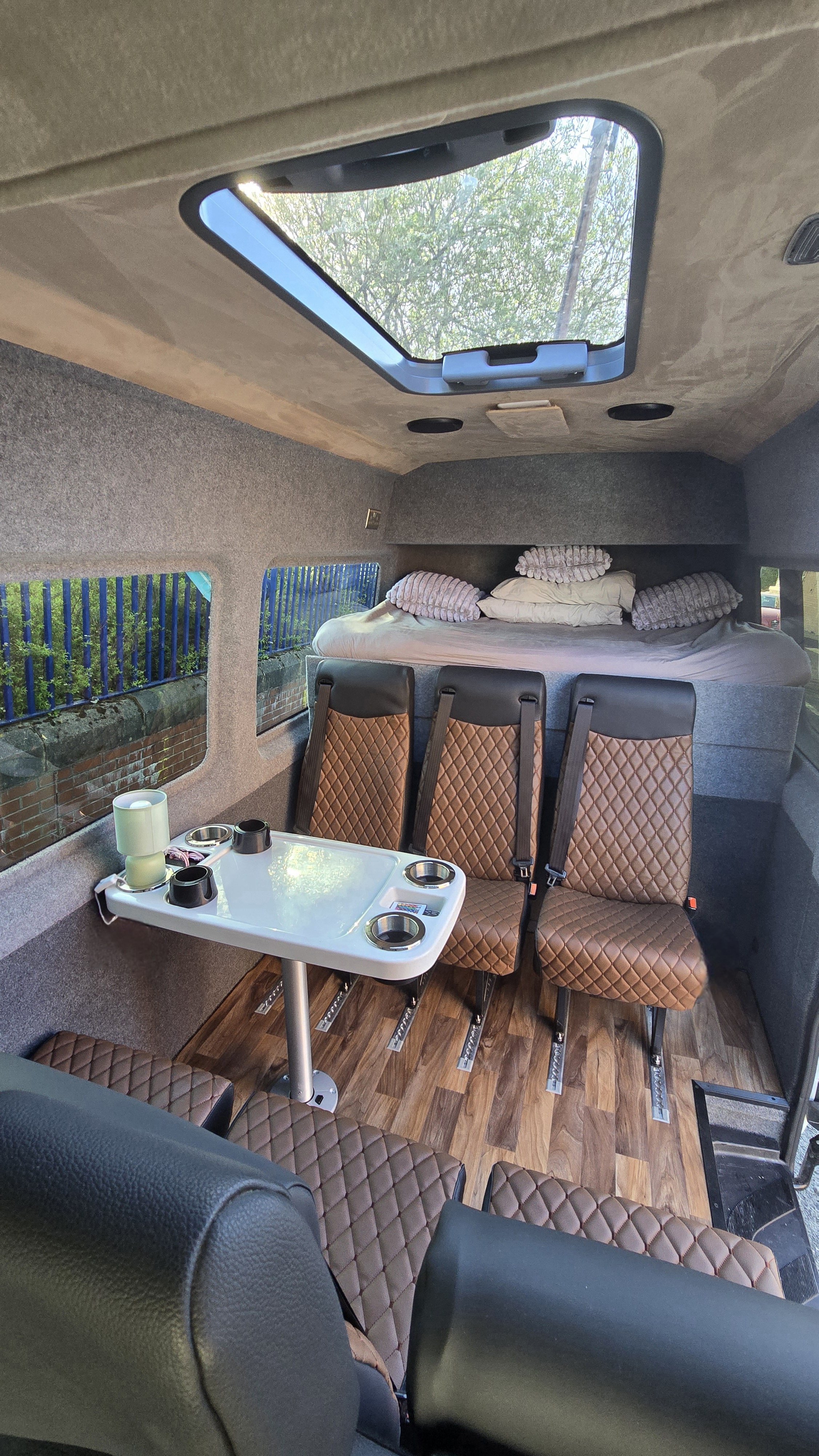 Luxury splitter van interior