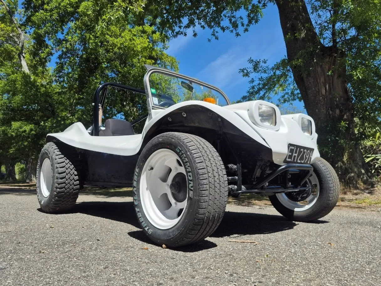 VW, Buggy, Corvair, In The Barn, Wairarapa, NZ, Restore, Classic Car, Dune Buggy, VTNZ, Pearl Paint, Upholstery, Mechanical Repairs, Wedding Car, NZ Classic Car Magazine,  Rebuild, Gearbox Replacement, 