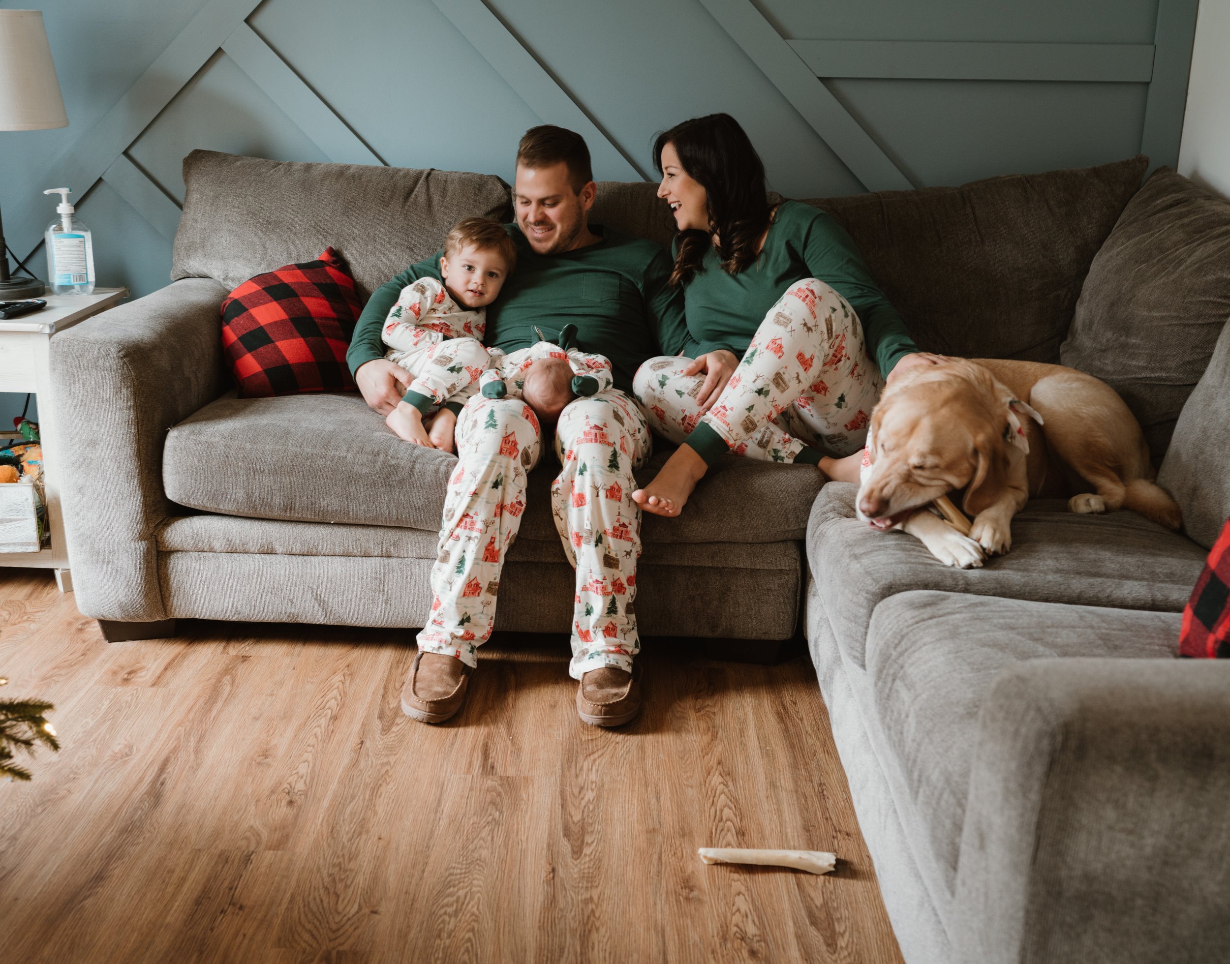 In Home Newborn Family Session, Southern Maryland Photographer