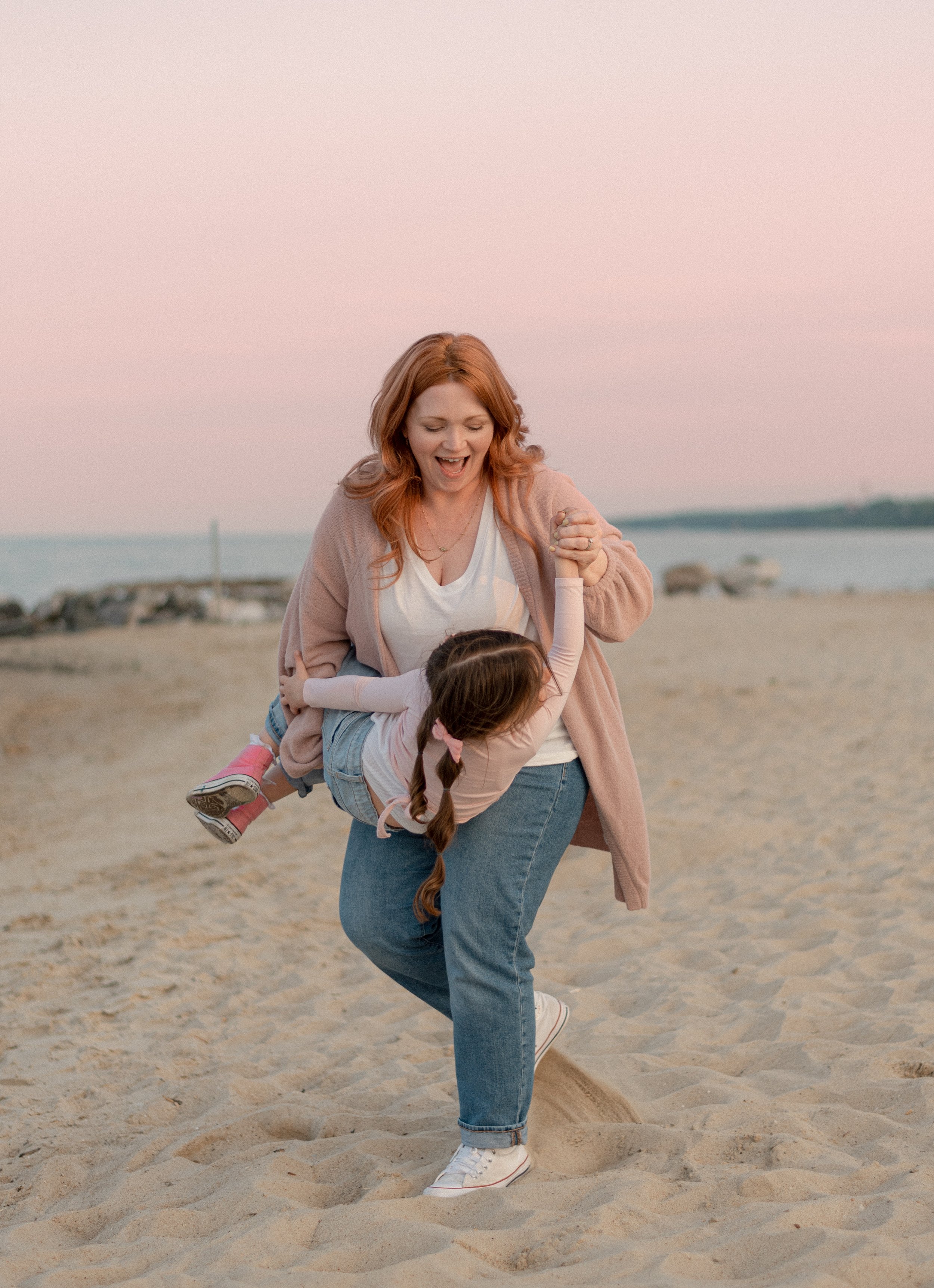 Mother Daughter Chesapeake Beach, MD Sunset Photo Session -0983.jpg