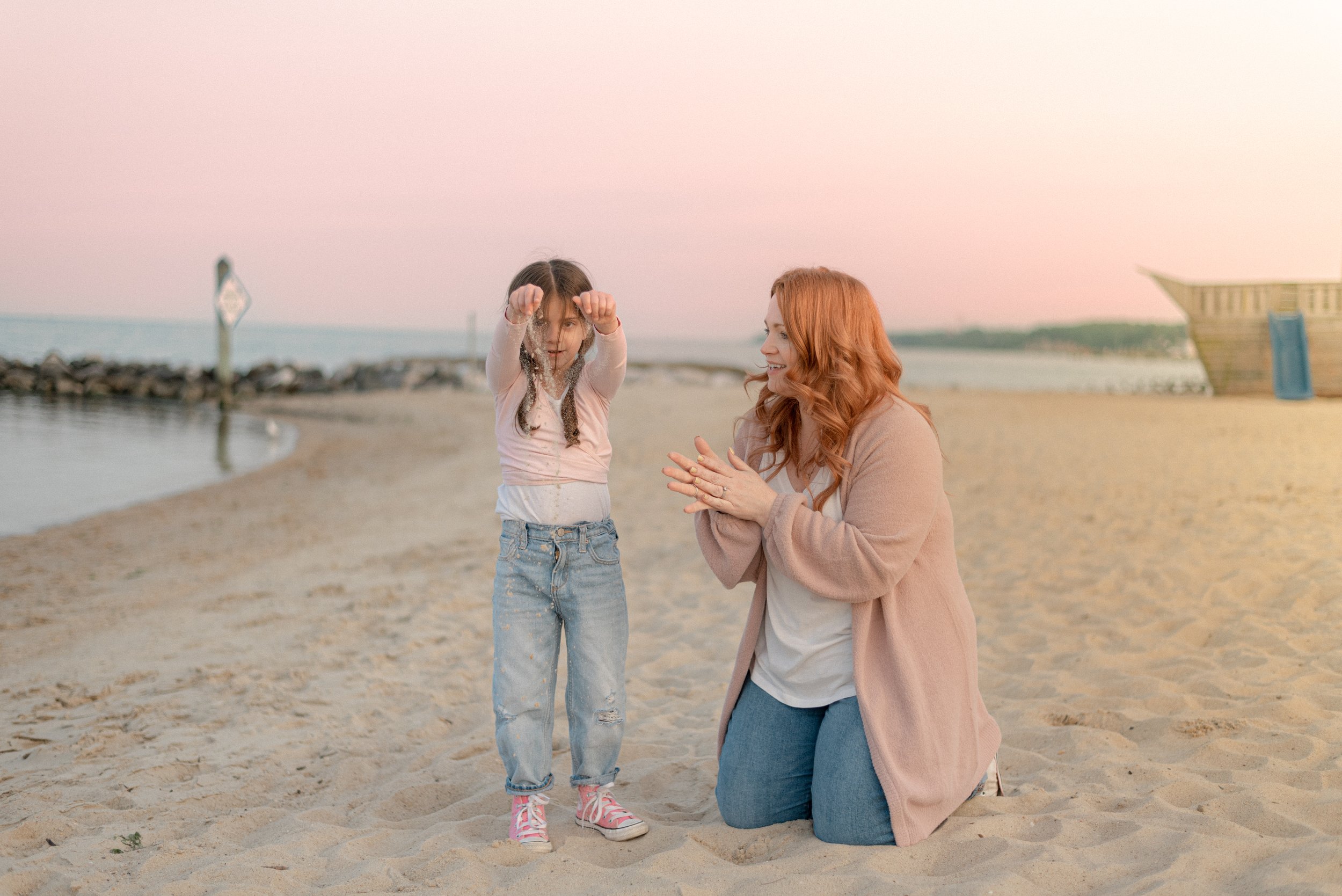 Mother Daughter Chesapeake Beach, MD Sunset Photo Session -0995.jpg