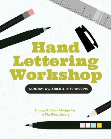 Hand Lettering Workshop with Forage and Roam