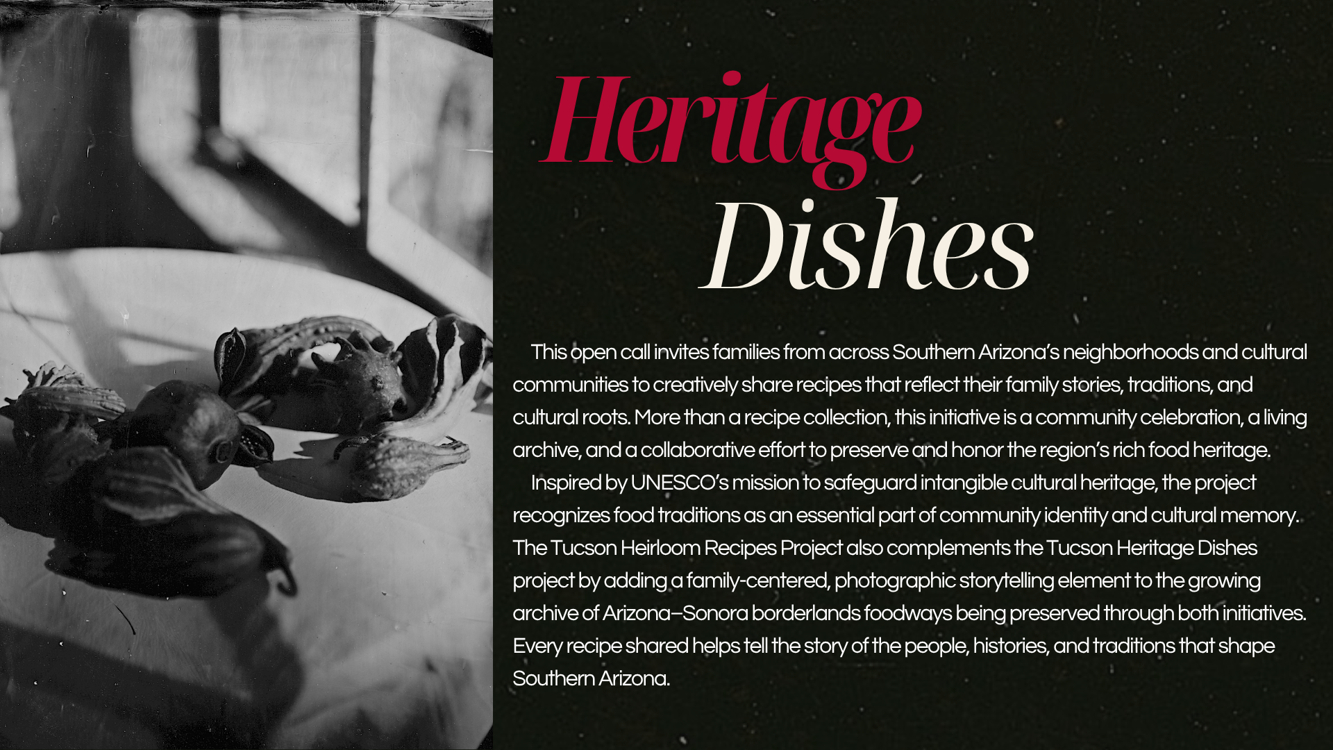 UNESCO Tucson City of Gastronomy's Palmira Miro Gutierrez Tucson Tin Type