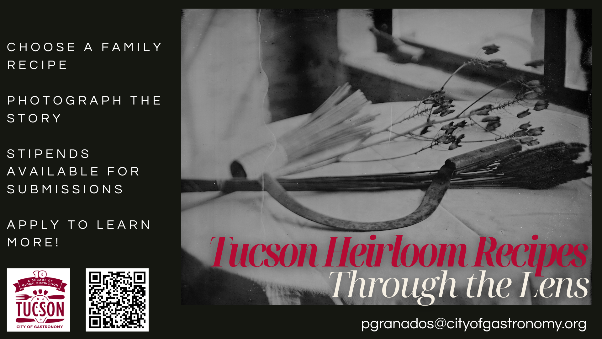 UNESCO Tucson City of Gastronomy's Palmira Miro Gutierrez Tucson Tin Type