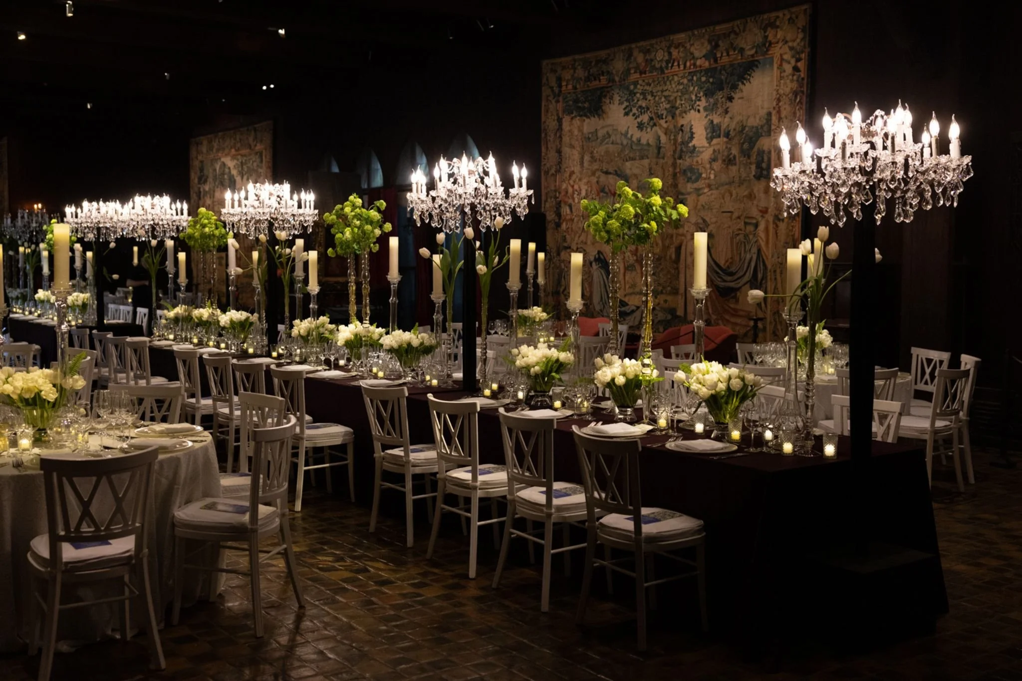 Beautiful Decoration with flowers and catering