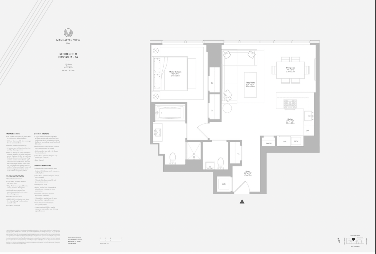 2B: 360万美金起,1,198 sqft+