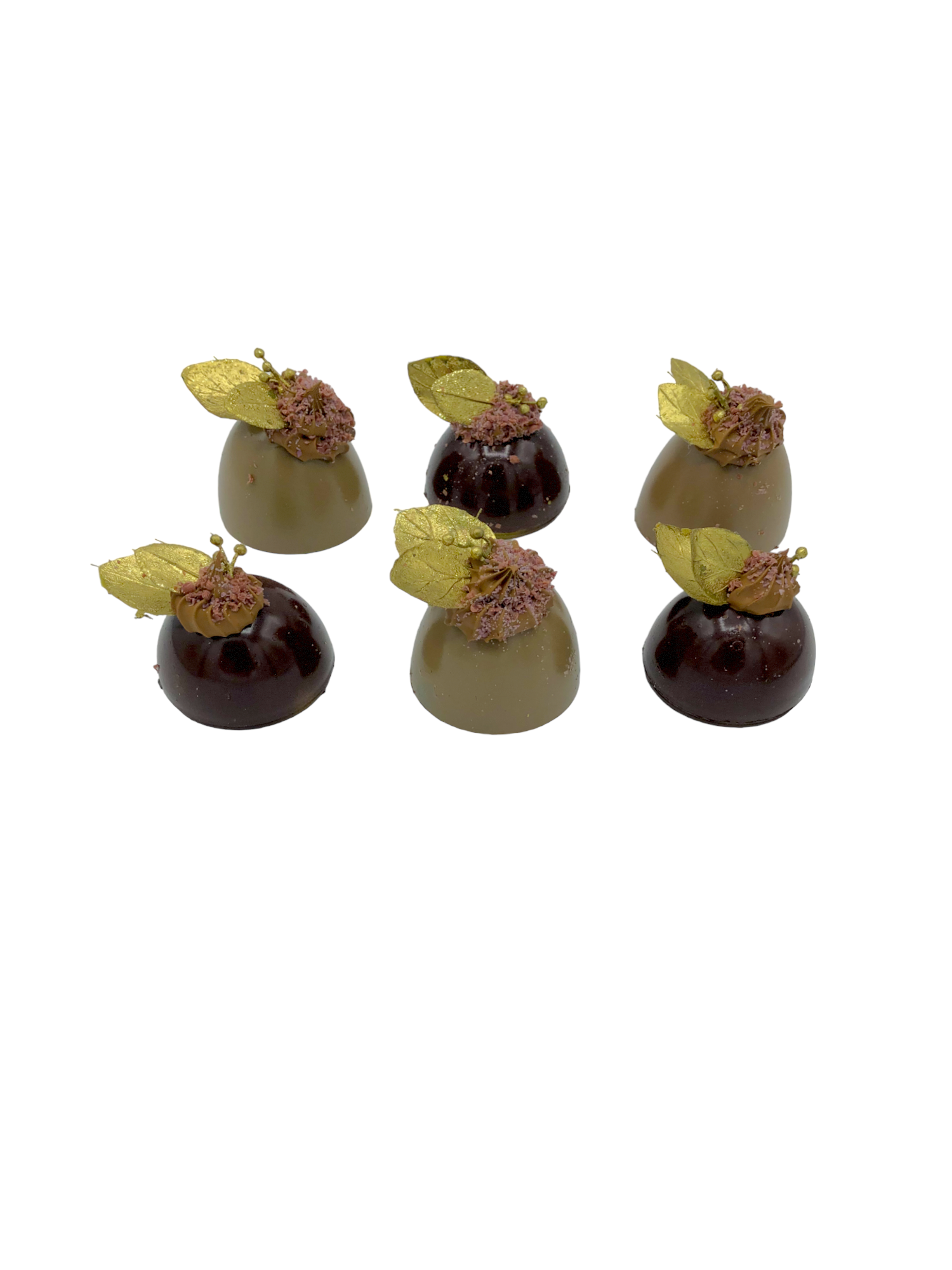 Chocolate Dainties with Leaf