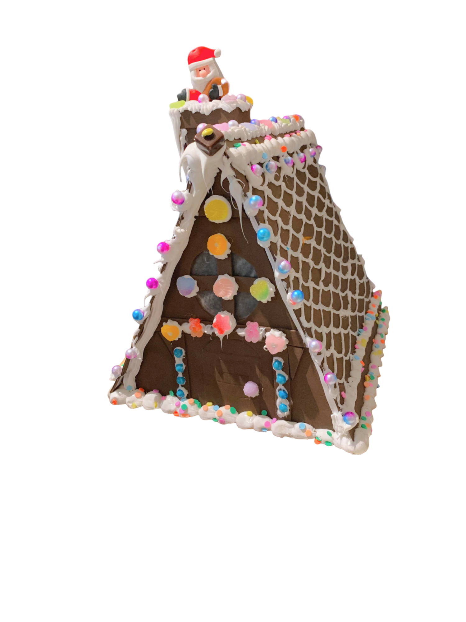 Gingerbread A-Frame Gumdrops