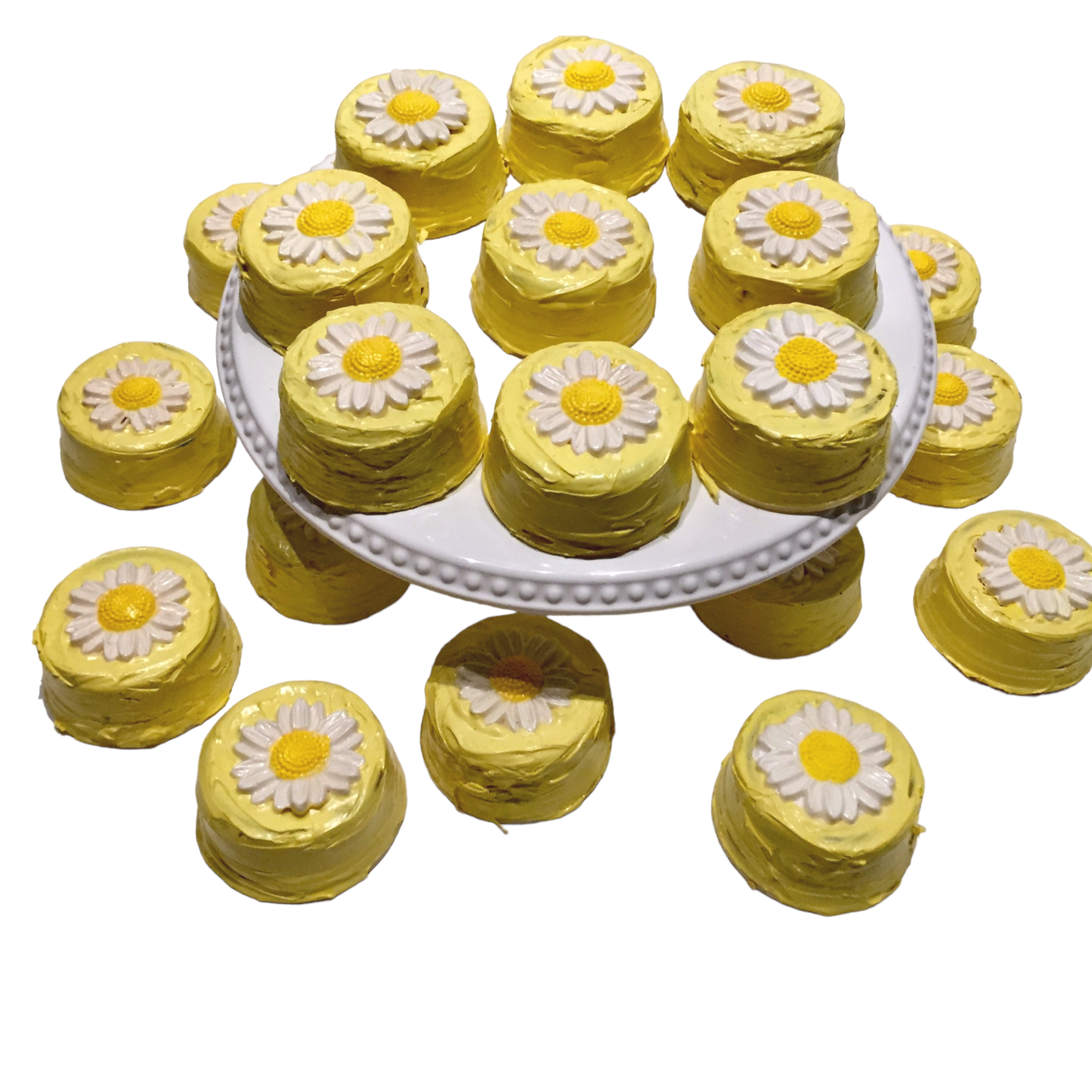 Mini Cake Yellow Daisy
