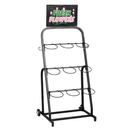 Black Flower Rack