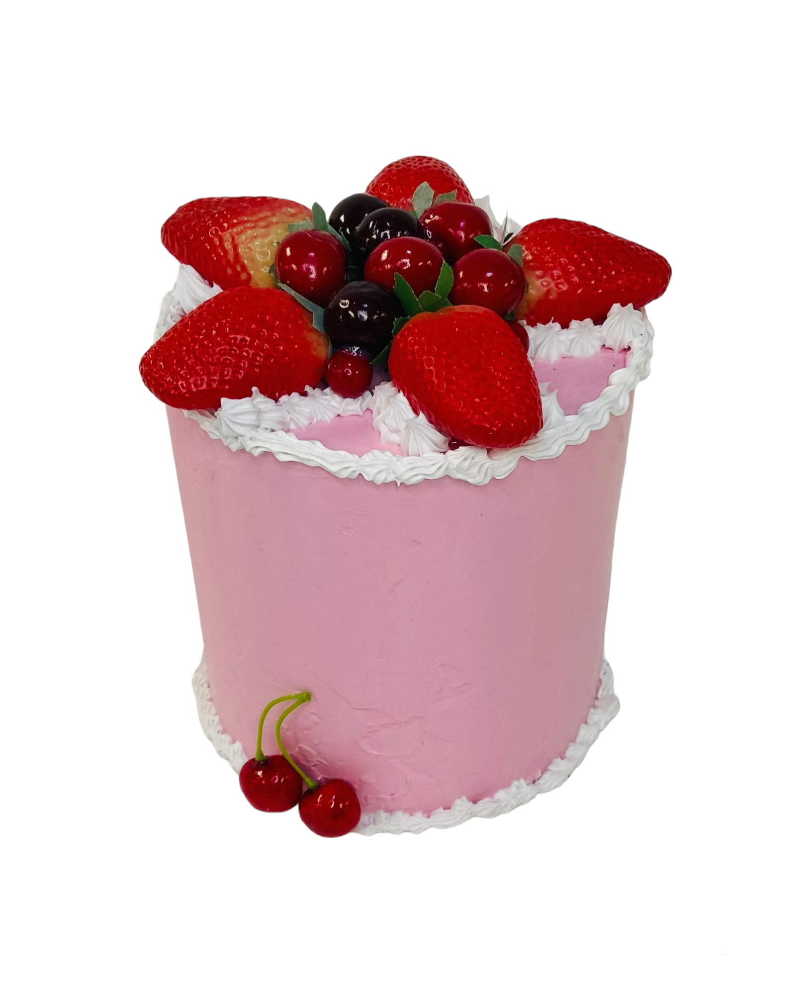 Cake Tall Pink Strawberry