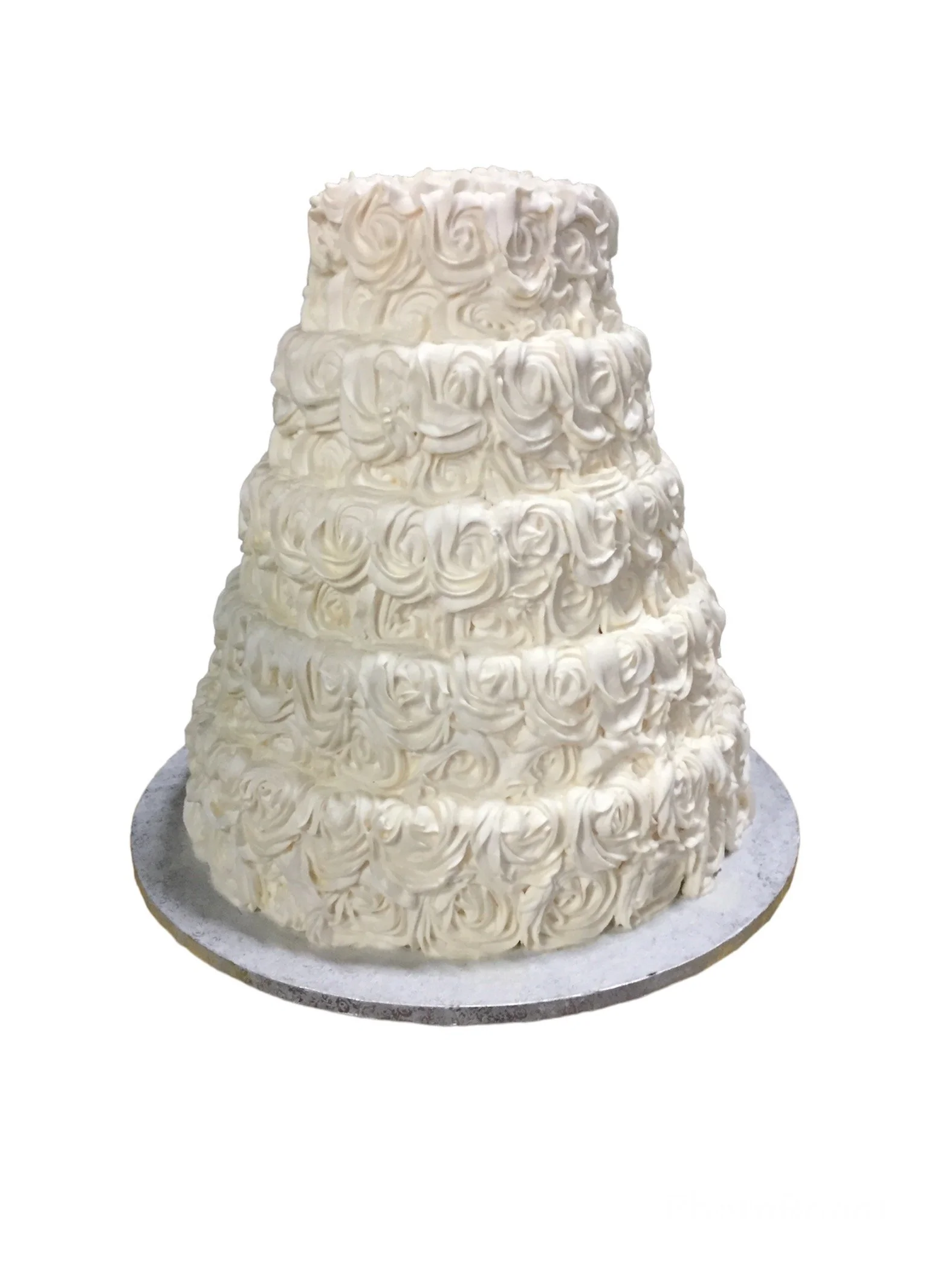 Wedding Cake Roses 5 Tier
