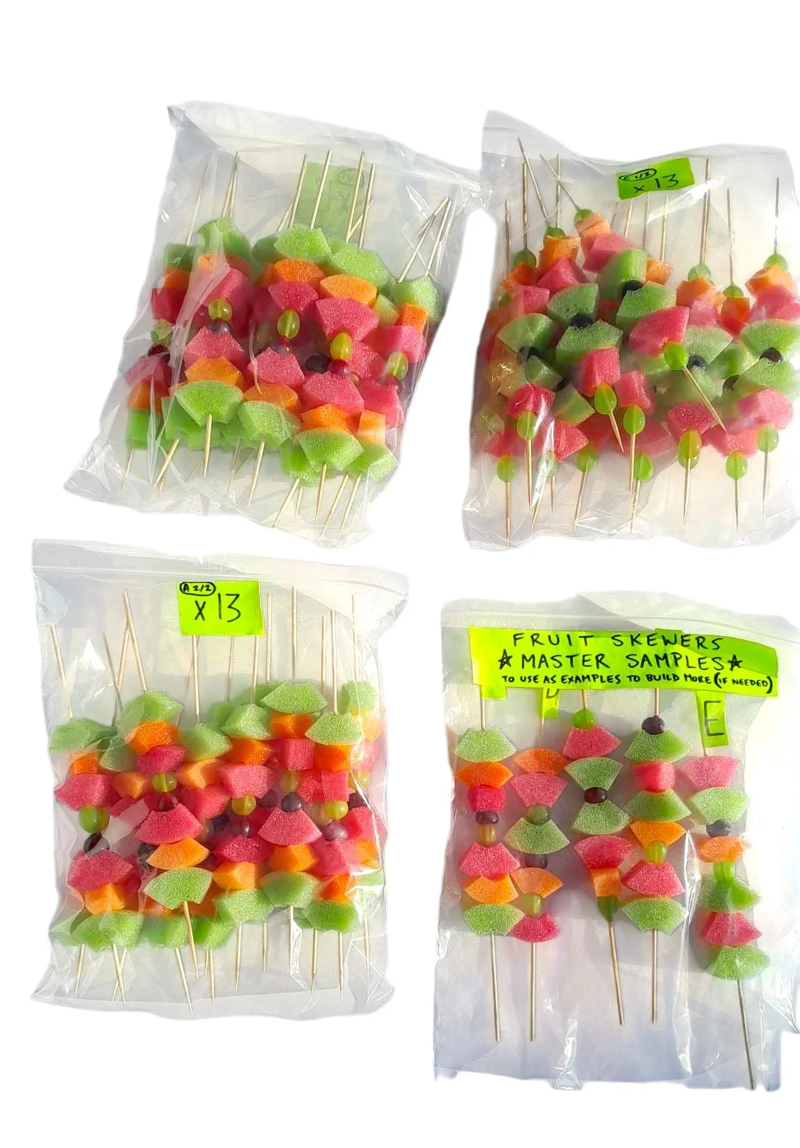 Packaged Small Fruit Skewers