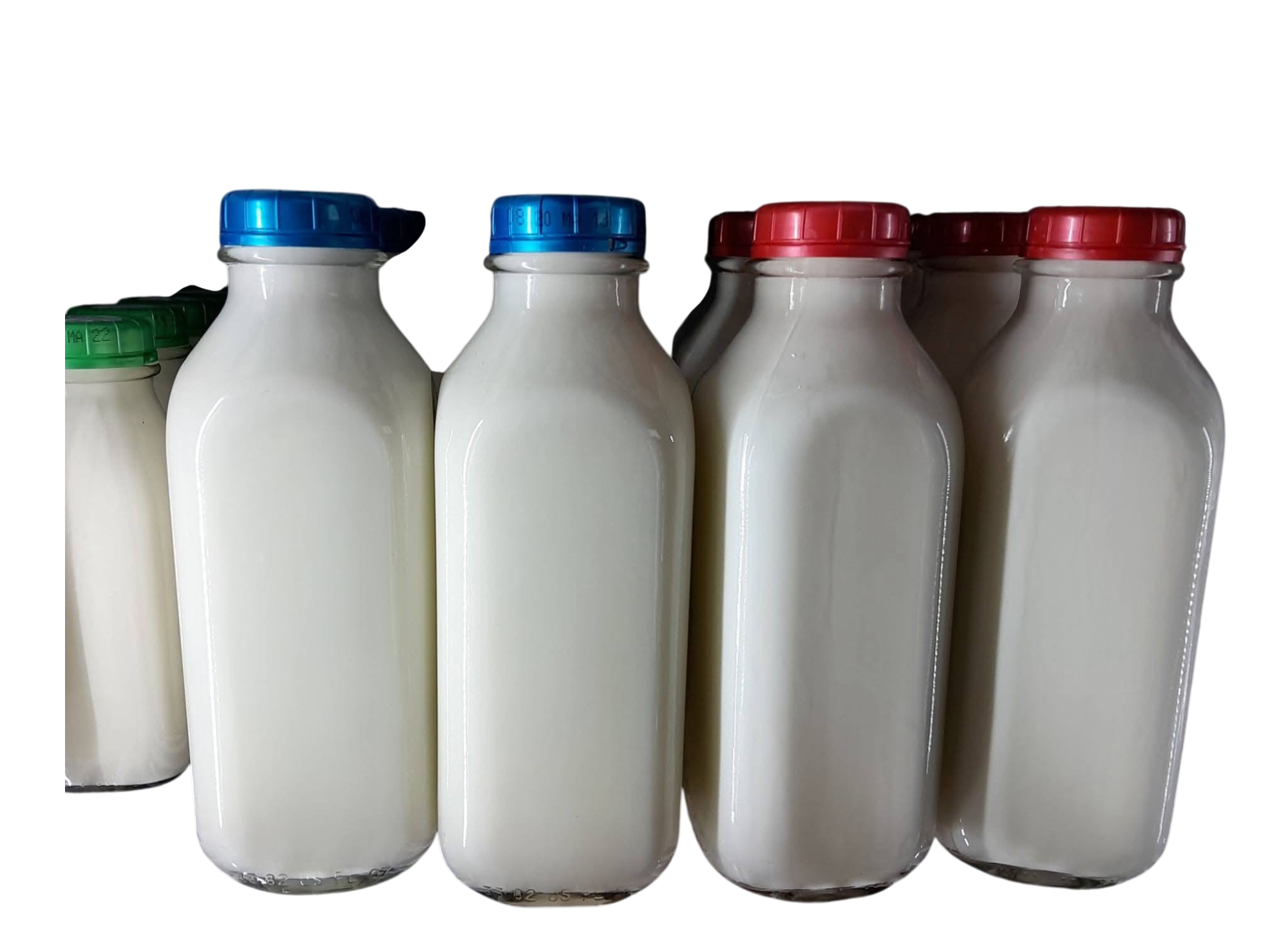 Glass Jars of Milk