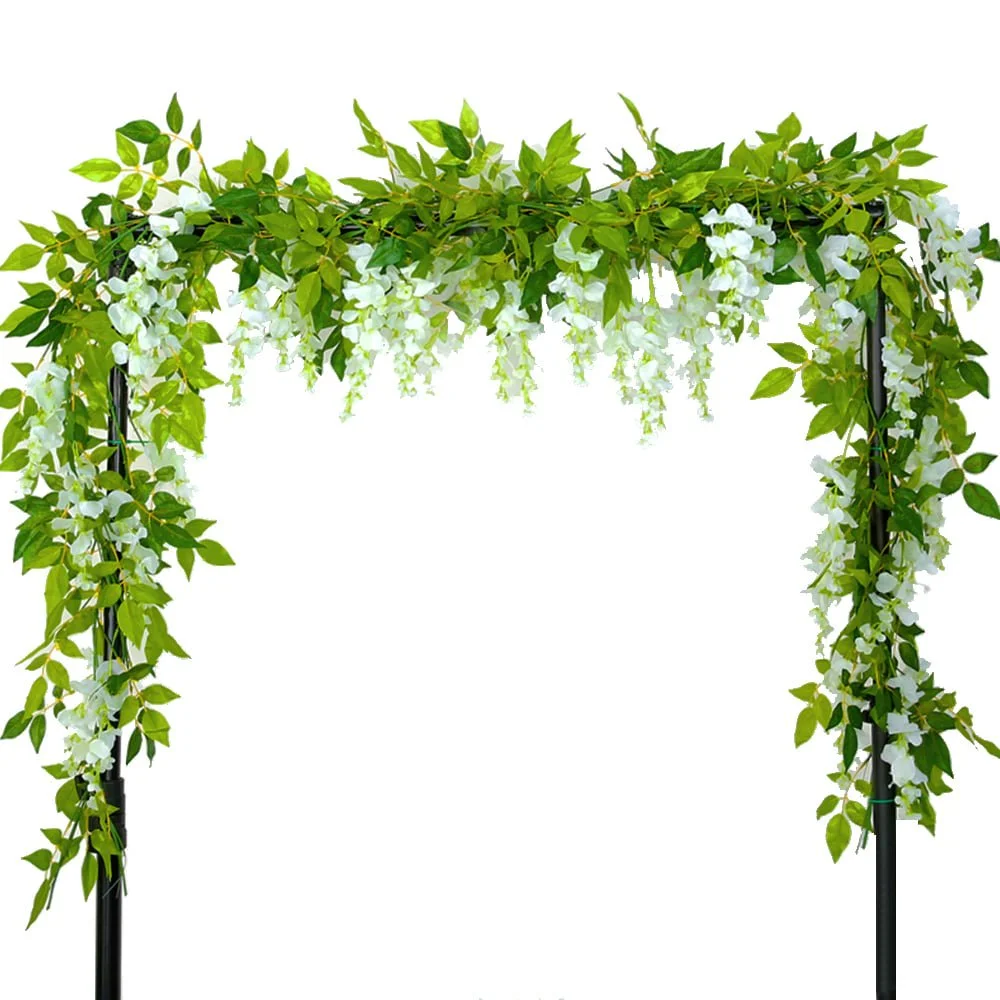 Hanging Wisteria Gate White