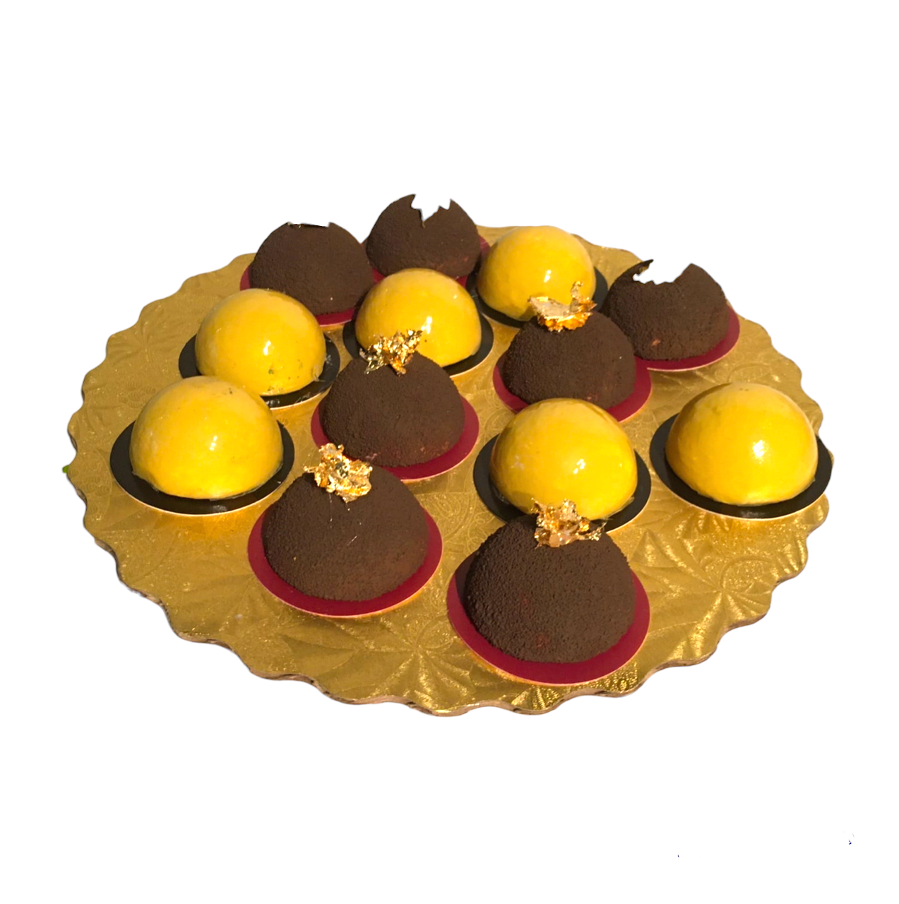 Chocolate and Mango Domes
