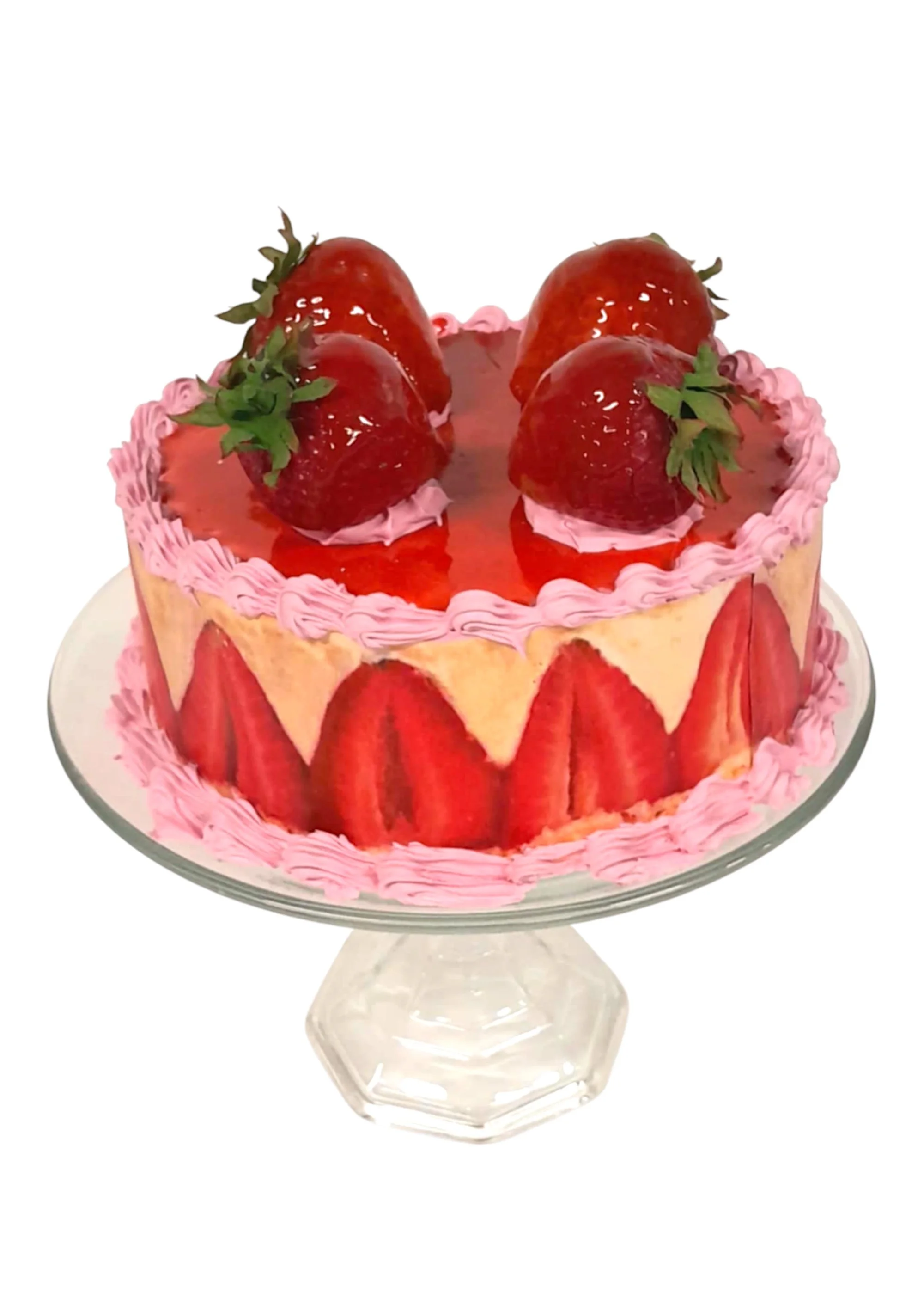 Cake Medium Pink Strawberry