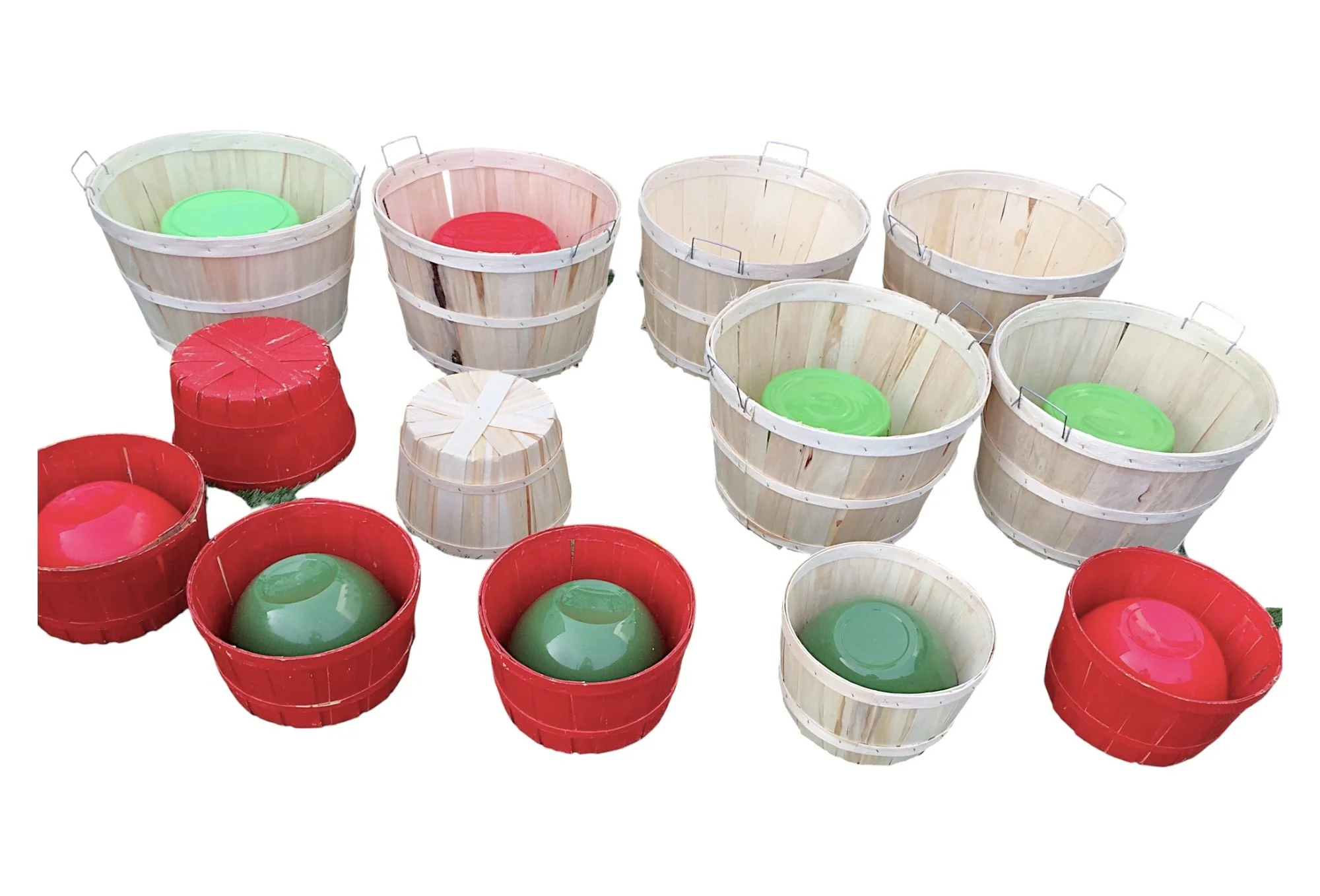 Apple Baskets Red & Blond