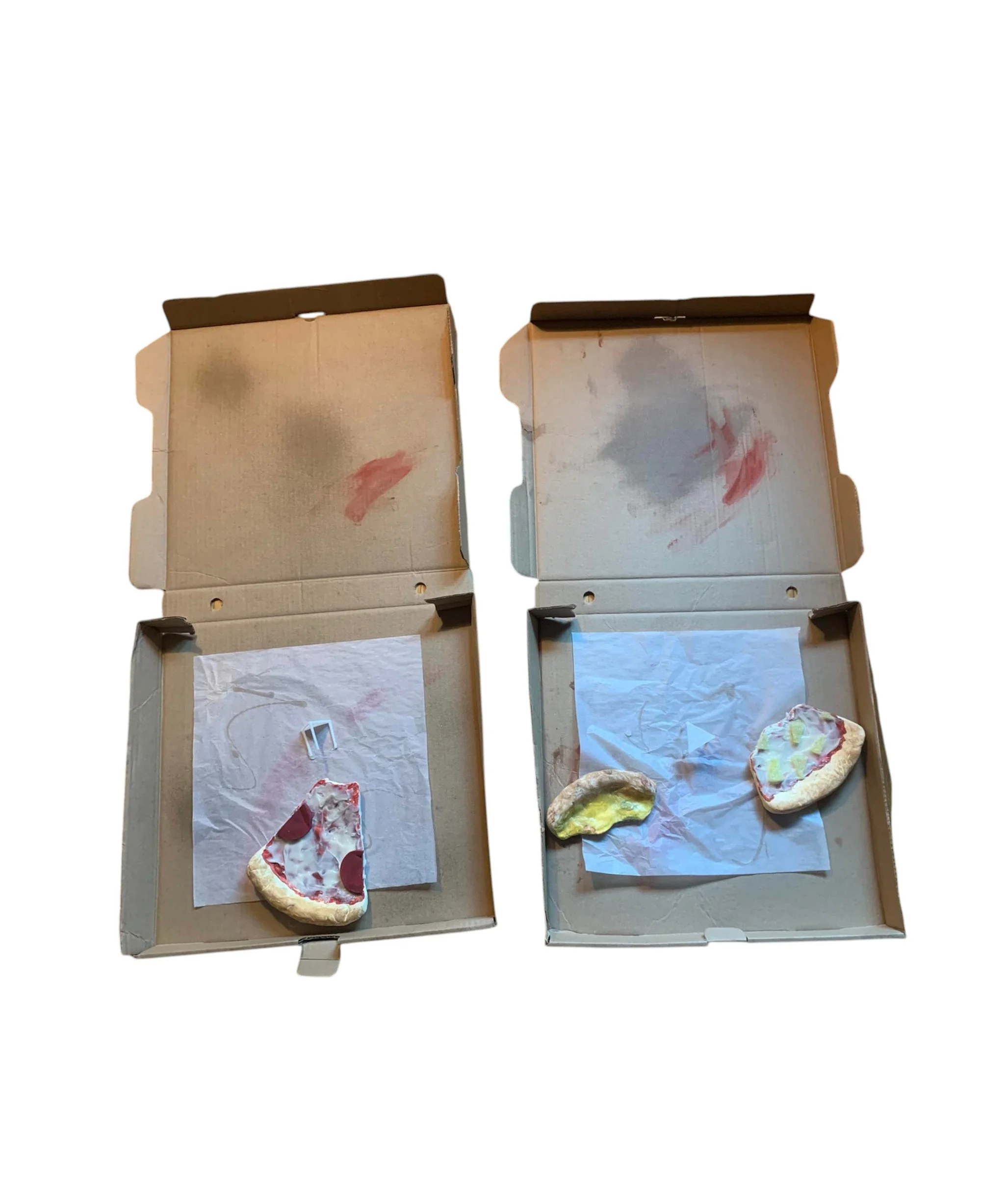 Half Eaten Pizza w/ Box