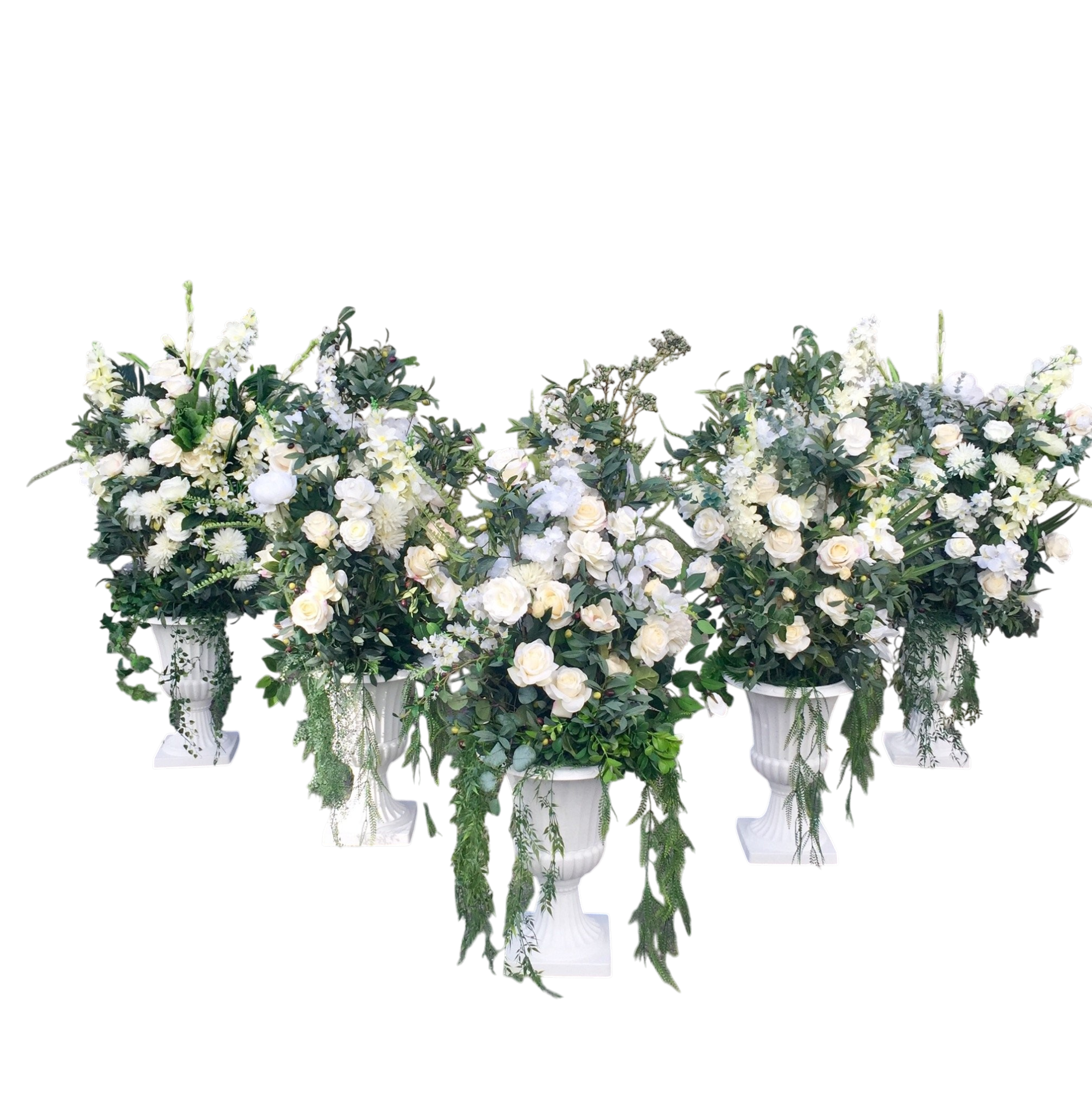 White Wedding Arrangements