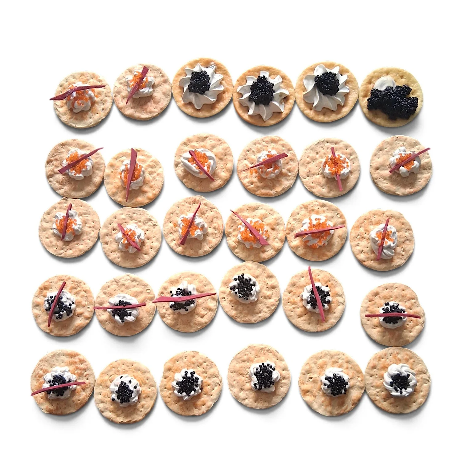 Caviar W Cream Crackers