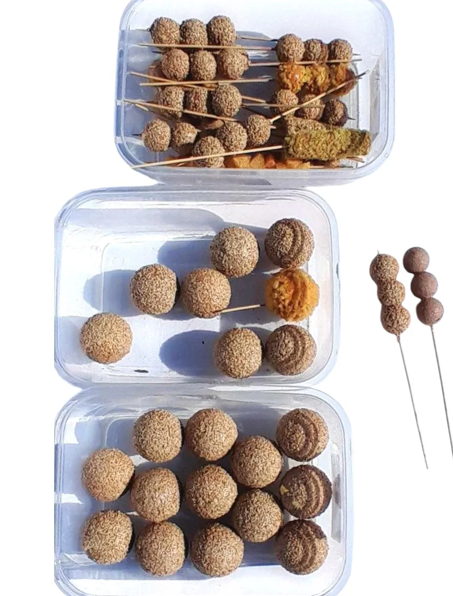 Sesame Ball Skewers