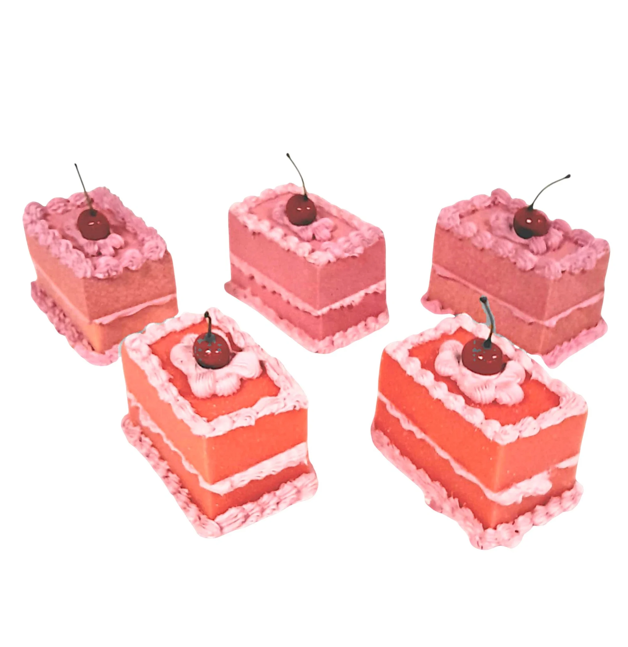 Cake Small Pink Cherry Rectangular
