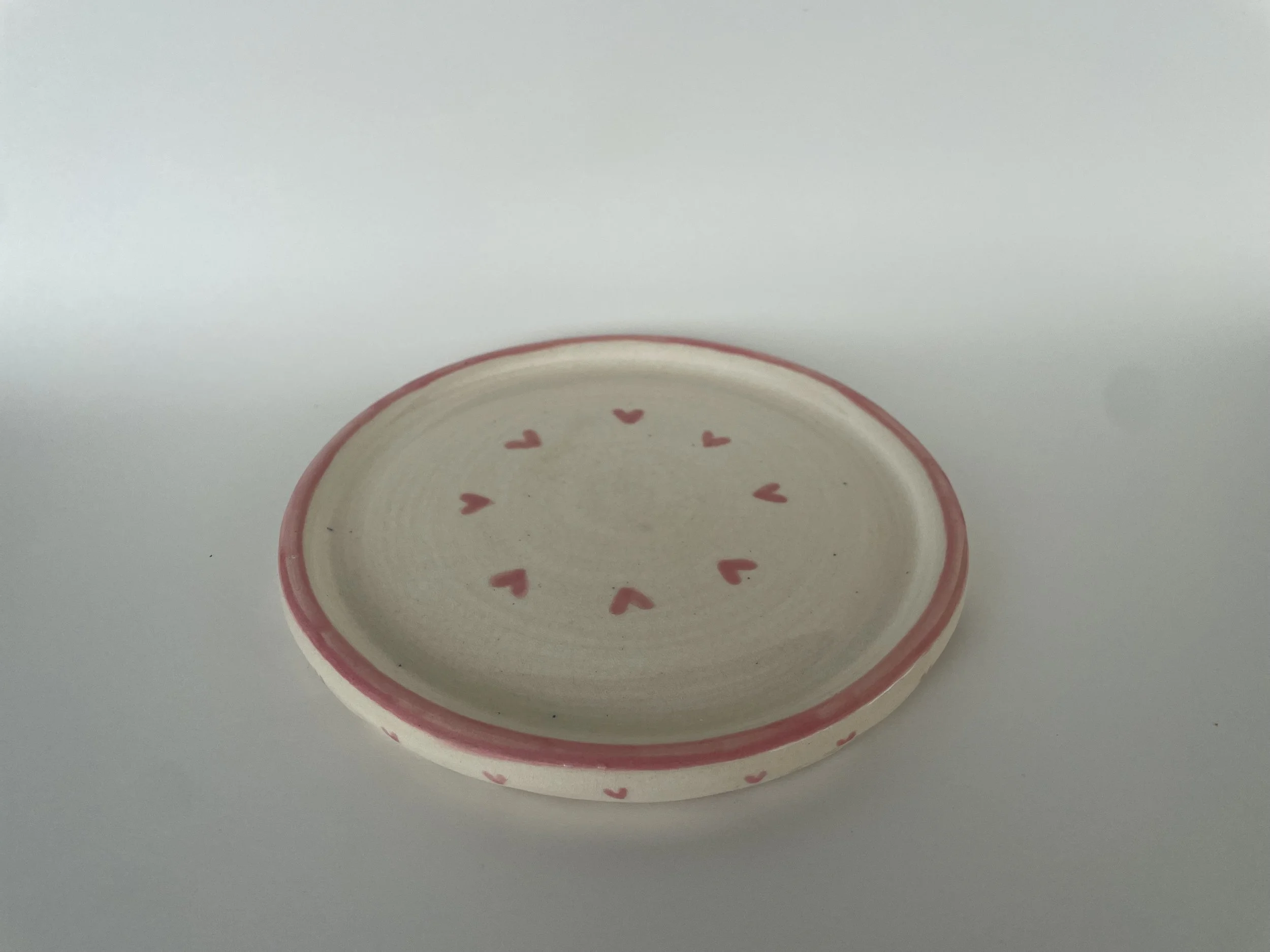 Pink Heart Plate